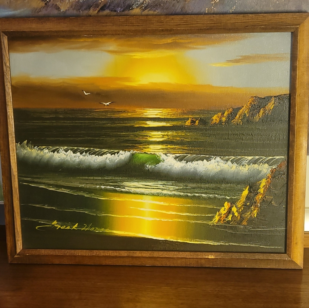 Original Oil On Canvas by Frank Thomas.